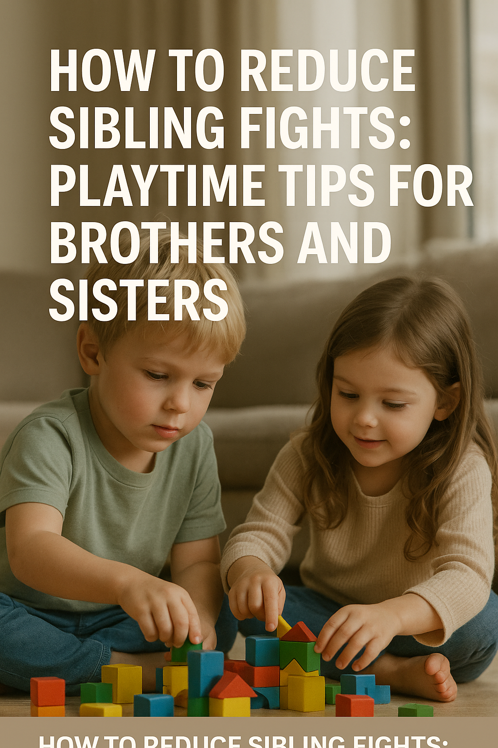 How to Reduce Sibling Fights: Playtime Tips for Brothers and Sisters