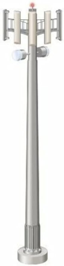 Lionel Cell Tower O Gauge Model Train Accessory with Red Aircraft Warning Lights & Realistic Microwave Panels