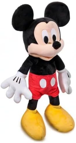 Disney Store Official Mickey Mouse Medium Soft Toy for Kids, Cuddly Character with Fuzzy Texture and Embroidered Details, Soft Tail, Plushy Suitable for All Ages.