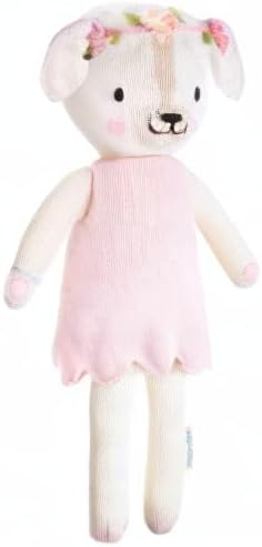cuddle + kind Charlotte The Dog Little 13" Hand-Knit Doll – 1 Doll = 10 Meals, Fair Trade, Heirloom Quality, Handcrafted in Peru, 100% Cotton Yarn
