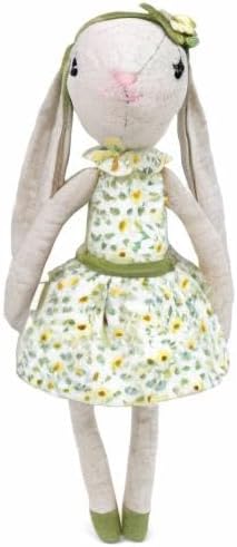 MON AMI Daisy The Bunny Stuffed Animal Doll – 13”, Rabbit Plush Animal Doll, Use as Toy or Room Decor, Great Easter for Kids of All Ages