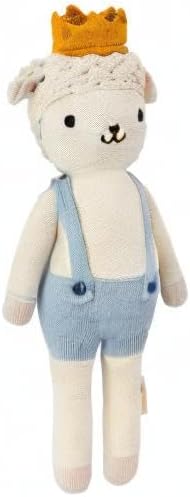 cuddle + kind Sebastian The Lamb Regular 20" Hand-Knit Doll – 1 Doll = 10 Meals, Fair Trade, Heirloom Quality, Handcrafted in Peru, 100% Cotton Yarn