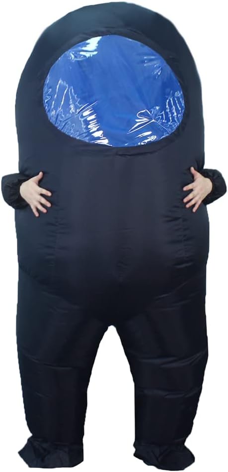 Impostor Inflatable Costume for Adult Funny Halloween Spacesuit Costume Astronaut Figures for Adult Game Fans