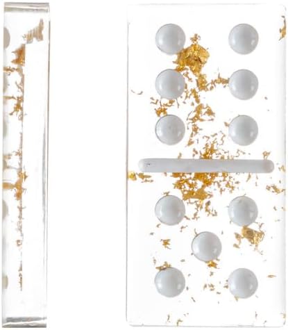 Acrylic Dominos - Gold Foil