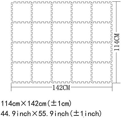 YIMINYUER® 20 Tiles (30cm×30cm×1cm Each Tile) Baby Soft Puzzle Play Mats, Kids Thick EVA Foam Floor, Toddlers & Children's Soft Interlocking Mat R04R06R10G301020