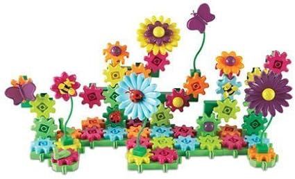 Learning Resources Gears! Gears! Gears! Build & Bloom Building Set - 116 Pieces, Ages 4+ Preschool Learning Toys, Gears for Kids, STEM Toys