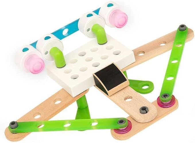 BRIO 34593 Builder Light Set | Wooden Toy Train Set for Kids Age 3 and Up