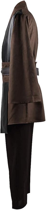 Rongxu Mens Tunic Robe Cosplay Costume Adult Tunic Hooded Robe Outfit Full Set Halloween Costume US Size