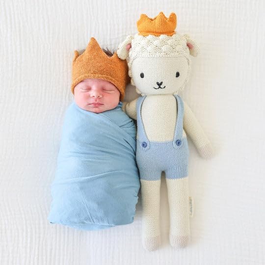 cuddle + kind Sebastian The Lamb Regular 20" Hand-Knit Doll – 1 Doll = 10 Meals, Fair Trade, Heirloom Quality, Handcrafted in Peru, 100% Cotton Yarn