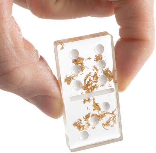 Acrylic Dominos - Gold Foil