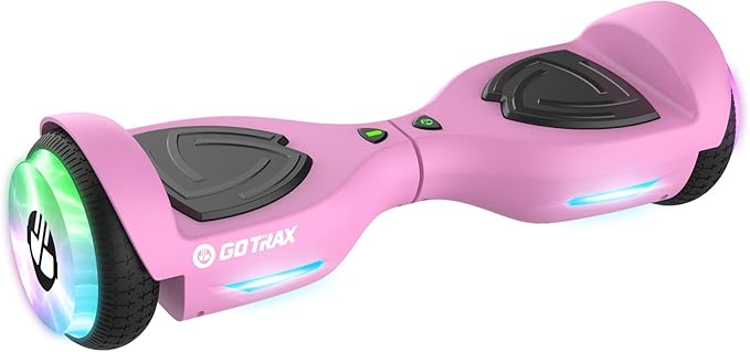 Gotrax Hoverboard with 6.5" LED Wheels & Headlight, Max 4/5 Miles Range, 6.2mph Power by Dual Brushless Motor, UL2272 Certified and 50.4Wh/65.52Wh Battery Self Balancing Scooters for 44-176lbs Kids
