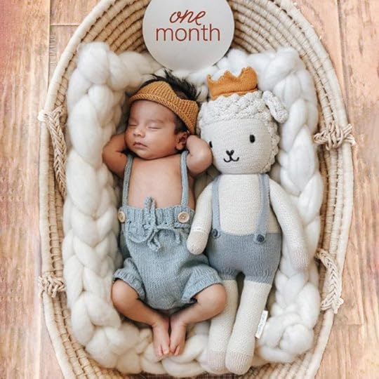 cuddle + kind Sebastian The Lamb Regular 20" Hand-Knit Doll – 1 Doll = 10 Meals, Fair Trade, Heirloom Quality, Handcrafted in Peru, 100% Cotton Yarn