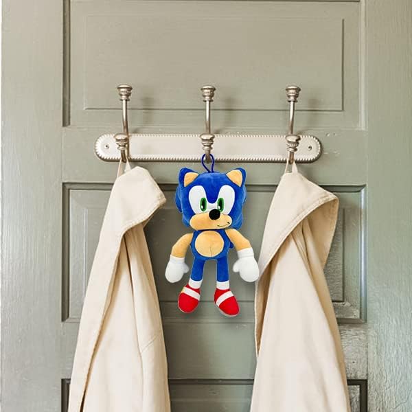 Sonic Plush Doll,The Hedgehog 2 The Movie Plush,Knuckles Sonic Plush Toy,Shadow Stuffed Animals Plush Pillow,Gift for Kids (4pcs)
