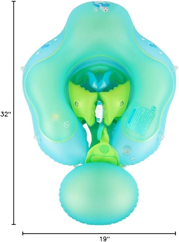 Swimming Ring with Adjustable Seat Pocket,Baby Swimming Pool Floats,Removable Floating Ball,New Upgrade Baby Swim Ring for Ages 6-36 Months Infant Toddler