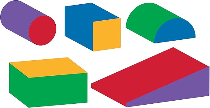 Play22 Soft Climbing Toys for Toddlers Indoor - 5 PC Baby Foam Climbing Blocks, PU Leather Gym Climb and Crawl Play Set Waterproof and Easy to Clean