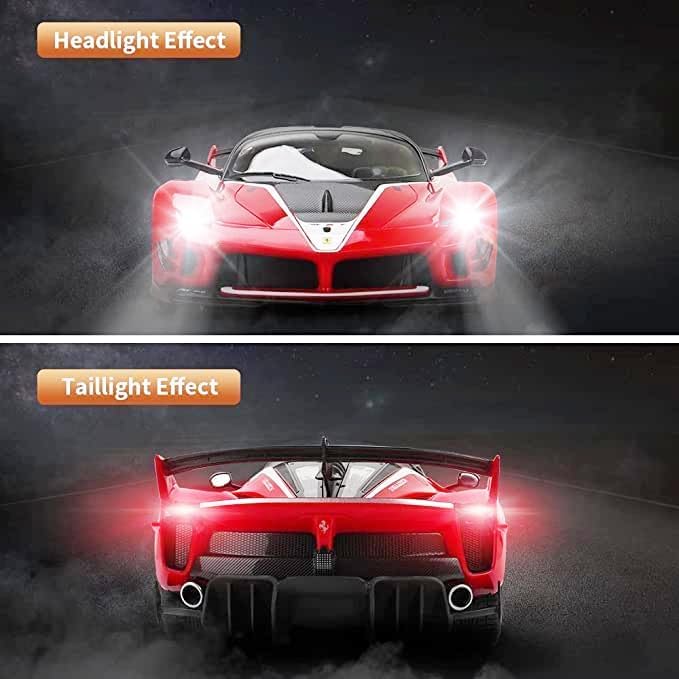 Officially Licensed Remote Control Cars Ferrari 1:14 Sport Racing Hobby Toy Car RC Car Model Vehicle Gift for Toddlers Boys and Girls (79200-RED, 1:14)