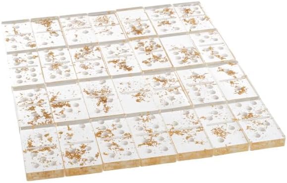 Acrylic Dominos - Gold Foil
