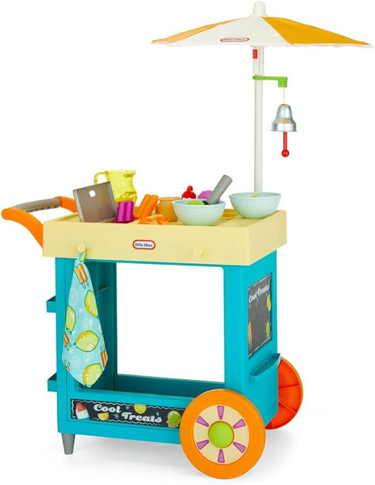 Little Tikes 2-in-1 Lemonade and Ice Cream Stand with 25 Accessories and Chalkboard For Kids Ages 2 plus