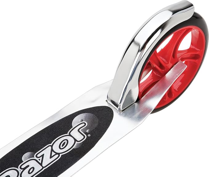 Razor A5 Lux Kick Scooter for Kids Ages 8+ - 8" Urethane Wheels, Anodized Finish Featuring Bold Colors and Graphics, for Riders up to 220 lbs