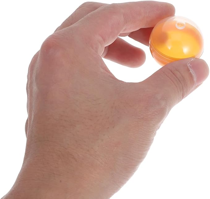 Vaguelly 50pcs Plastic Fillable Capsules 1.3 Inch Vending Machine Capsules Bauble Sphere Openable Twisted Balls Sphere Grab Balls Claw Machines Prizes Containers