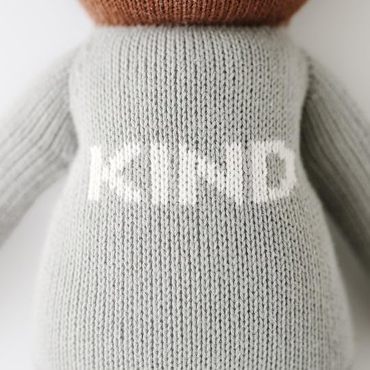 cuddle + kind Oliver The Bear Little 13" Hand-Knit Doll – 1 Doll = 10 Meals, Fair Trade, Heirloom Quality, Handcrafted in Peru, 100% Cotton Yarn