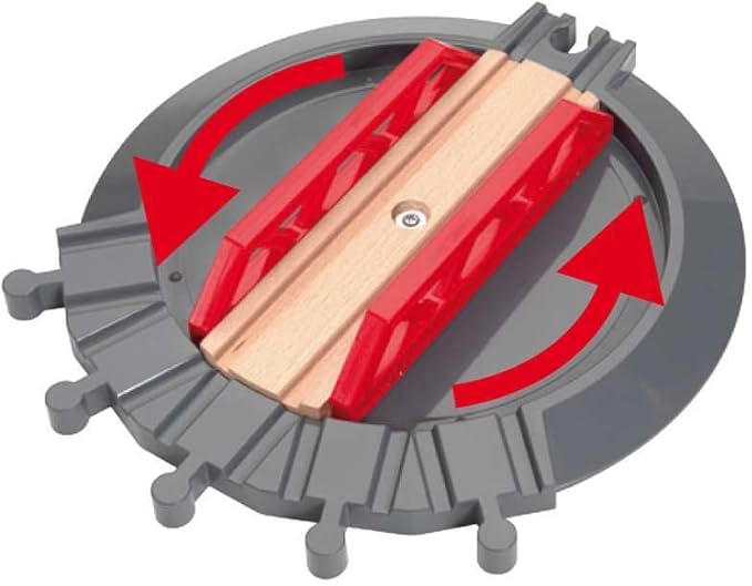 BRIO World - 33736 Grand Roundhouse - Ultimate Train Set Accessory | Accommodates 5 Trains | Rotating Switch Turntable | Compatible with All Railway Toys | Perfect for Kids Ages 3+