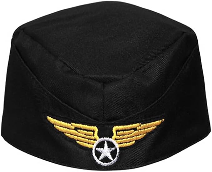 Flight Attendant Costume for Kids Stewardess Costume Set for Girls’ Career Day 100 Days of School Halloween Dress Up