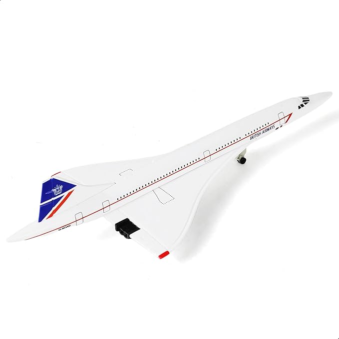 1/300 Scale Concorde for Singapore Diecast Metal Airplane Model Kit with Stand Concorde Model Plane for Creative Desktop Decorations or Aircraft Gifts(7.9-Inch L)