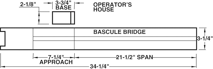 Walthers SceneMaster Bascule Bridge Kit Collectable Train