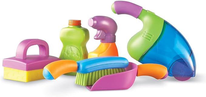 Learning Resources New Sprouts Clean It! Toddler Playset, Pretend and Learn, 6 Pieces, Ages 2 +