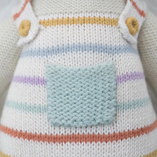 cuddle + kind Avery The Lamb Regular 20" Hand-Knit Doll – 1 Doll = 10 Meals, Fair Trade, Heirloom Quality, Handcrafted in Peru, 100% Cotton Yarn