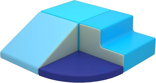 4-Piece Climbing Toys for Toddlers 1-3 Indoor, Lightweight Soft Play Nugget Couch Kids, Foam Blocks Toddler Gym, Soft Play Equipment Climb and Crawl Activity Playset