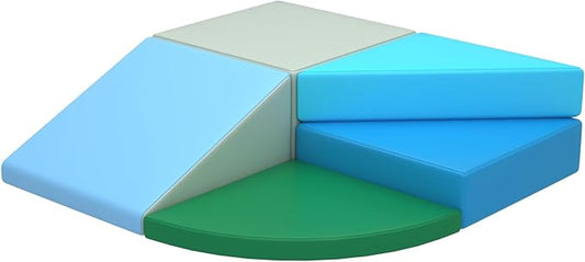 5-Piece Climbing Toys for Toddlers 1-3 Indoor, Lightweight Soft Play Nugget Couch Kids, Foam Blocks Toddler Gym, Soft Play Equipment Climb and Crawl Activity Playset