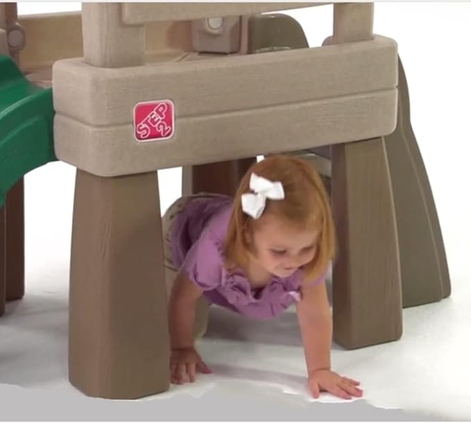 Step2 Play Naturally Playful Lookout Treehouse, Kids Outdoor Playset, Backyard Playground Set, Slide, Ladder, Pivoting Periscope, Outside Jungle Gym, For Toddlers 1.5+ Years Old