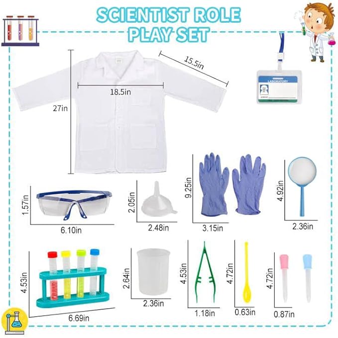 Dress Up Trunk for Kids, Pretend Dress Up Collection with Accessories, Halloween Dressup for Role Play