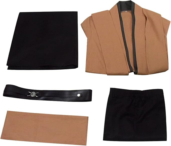 Rongxu Mens Tunic Robe Cosplay Costume Adult Tunic Hooded Robe Outfit Full Set Halloween Costume US Size