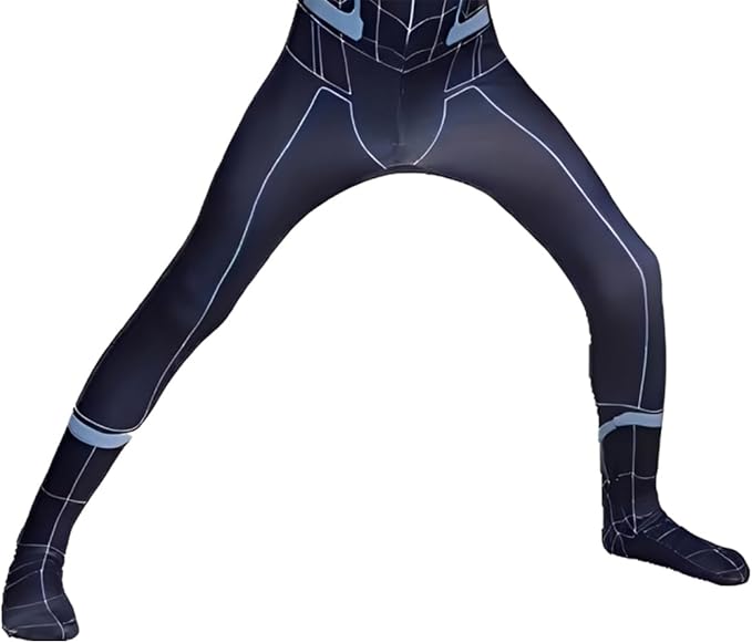 Kids Superhero Costumes Jumpsuit with Mask - Halloween Spandex Cosplay Suit Bodysuit for Boys