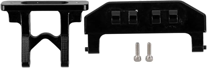 Rear Body Mount Support, Car Shell Connect Bracket Aluminium Alloy Rear Body Mount Light for Axial SCX24 90081 1/24 RC Car for Kids (Black)