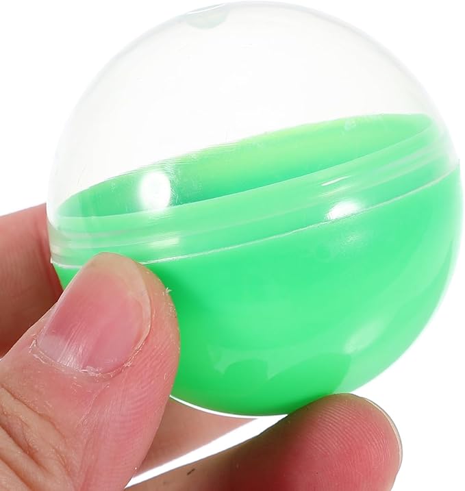 Vaguelly 50pcs Plastic 1.8 Inch Vending Machine Capsules Bauble Sphere Openable Twisted Balls Sphere Grab Balls Claw Machines Prizes Containers