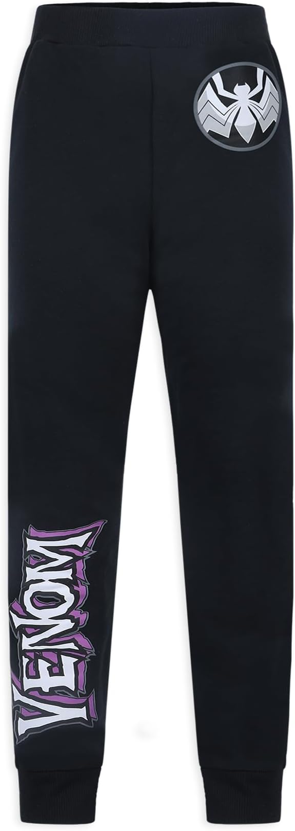 Marvel Spider-Man, Miles Morales, & Venom Boys Zip Up Hooded Sweatshirt and Pants Set for Toddlers and Big Kids – Black/Red