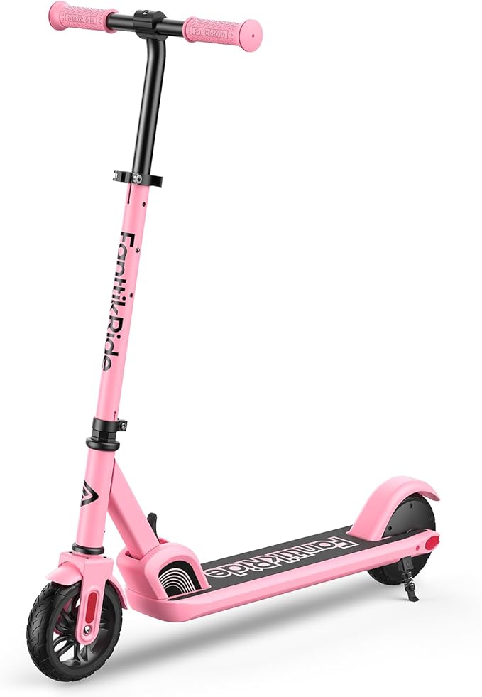 FanttikRide C9 Electric Scooter for Kids 8-12, Adjustable Handlebar Height for Riders 3.9-5.2 ft, 132 lbs, Up to 40 mins Continuous Time, 5 Miles Range, 2 Safe Max Speed 6/10 MPH