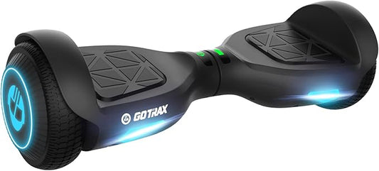 Gotrax Hoverboard with 6.5" LED Wheels & Headlight, Max 4/5 Miles Range, 6.2mph Power by Dual Brushless Motor, UL2272 Certified and 50.4Wh/65.52Wh Battery Self Balancing Scooters for 44-176lbs Kids