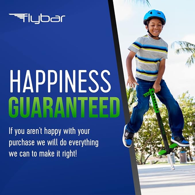 Flybar Maverick Pogo Stick for Kids Ages 5+, 40 to 80 Pounds, Perfect for Beginners, Easy Grip Handles, Anti-Slip Pegs, Outdoor Toys for Boys and Girls