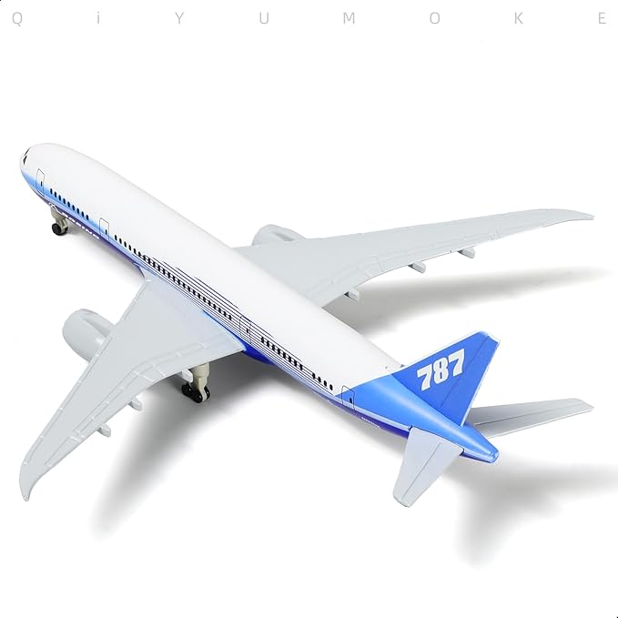 787 Prototype 1/300 Airplane Model for Boeing 787 Die-cast Metal Airplane Model Plane with Stand (7.5-inch) Gifts for Aviation Enthusiasts, Desktop Display Decorations