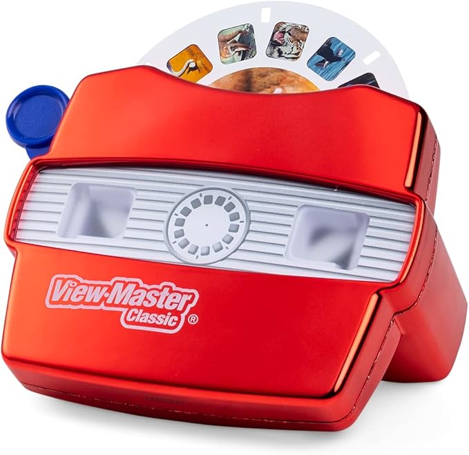 View Master Classic with Discovery Kids Reels - Metallic Viewfinder with 5 Reels Included - STEM, Retro, Nature Learning Toy for Kids and Adults, Toddlers, Ages 3+