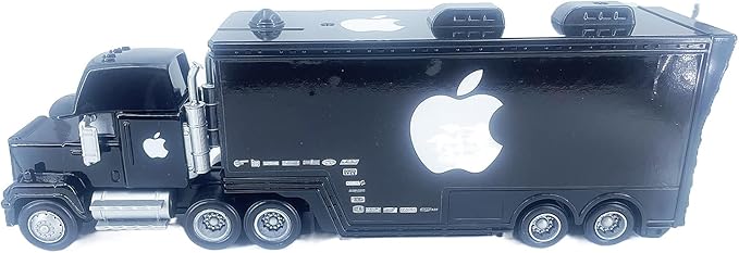 Portable Mini Toy Car and Truck Set 1:55 Diecast Model Metal Body Racers for Preschool Kids Ages 3+ Years (Black)