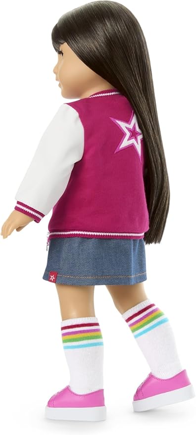 American Girl Truly Me 18-inch Doll #130 with Brown Eyes, Straight Black-Brown Hair, Light-to-Medium Skin, for Ages 6+