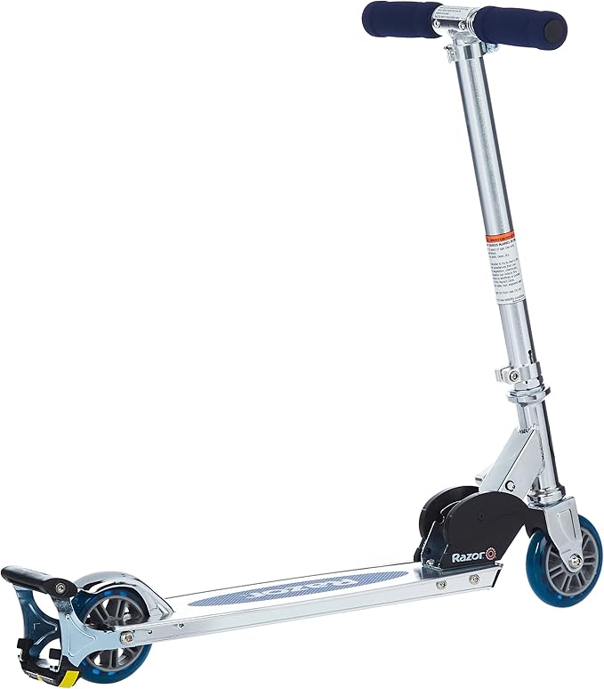 Razor AW Kick Scooter for Kids - Wheelie Bar, Lightweight, Foldable, Aluminum Frame, and Adjustable Handlebars