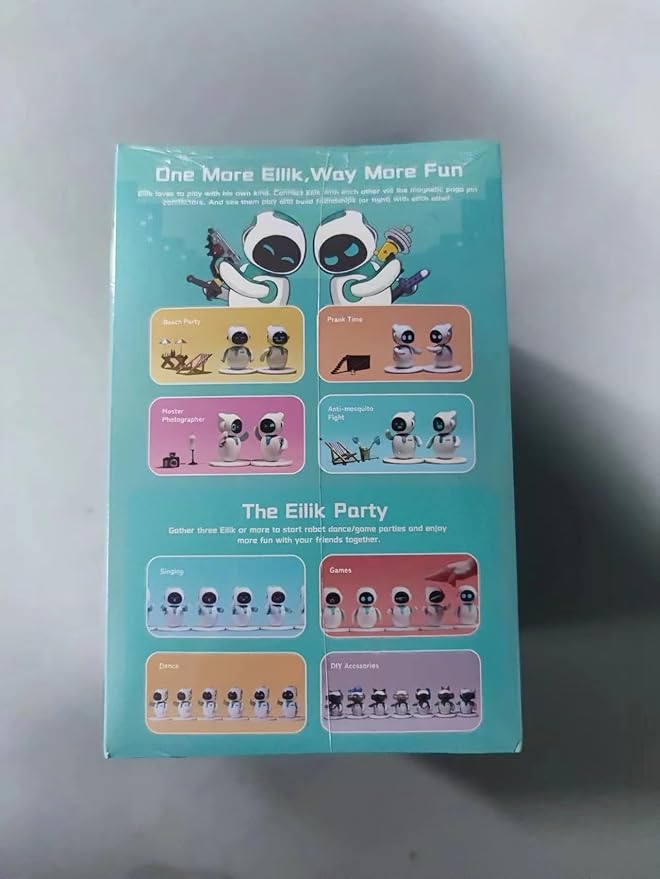 Eilik – Cute Robot Pets for Kids and Adults, Your Perfect Interactive Companion at Home or Workspace, Unique Gifts for Girls & Boys.