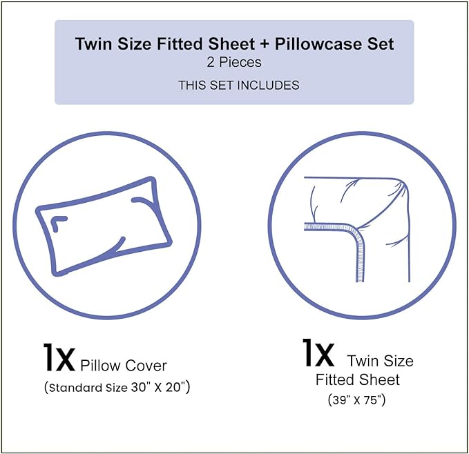 Ambesonne Scottie Dog Fitted Sheet & Pillow Sham Set, Repeating Pattern of Soft Pastel Colored Happy Little Dachshund Breeds, Decorative Printed 2 Piece Bedding Decor Set, Twin, Plum Orange